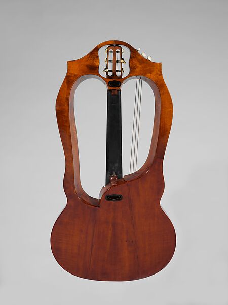 Harp Guitar, Luigi Mozzani (Italian, Faenza 1869–1943 Rovereto), Maple, spruce, ebony, metal, Italian