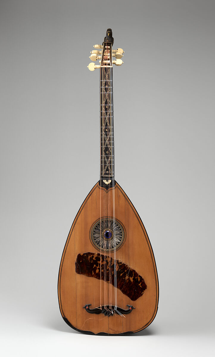 Lâvta (lute), wood, metal, tortoise-shell, glass, Turkish 