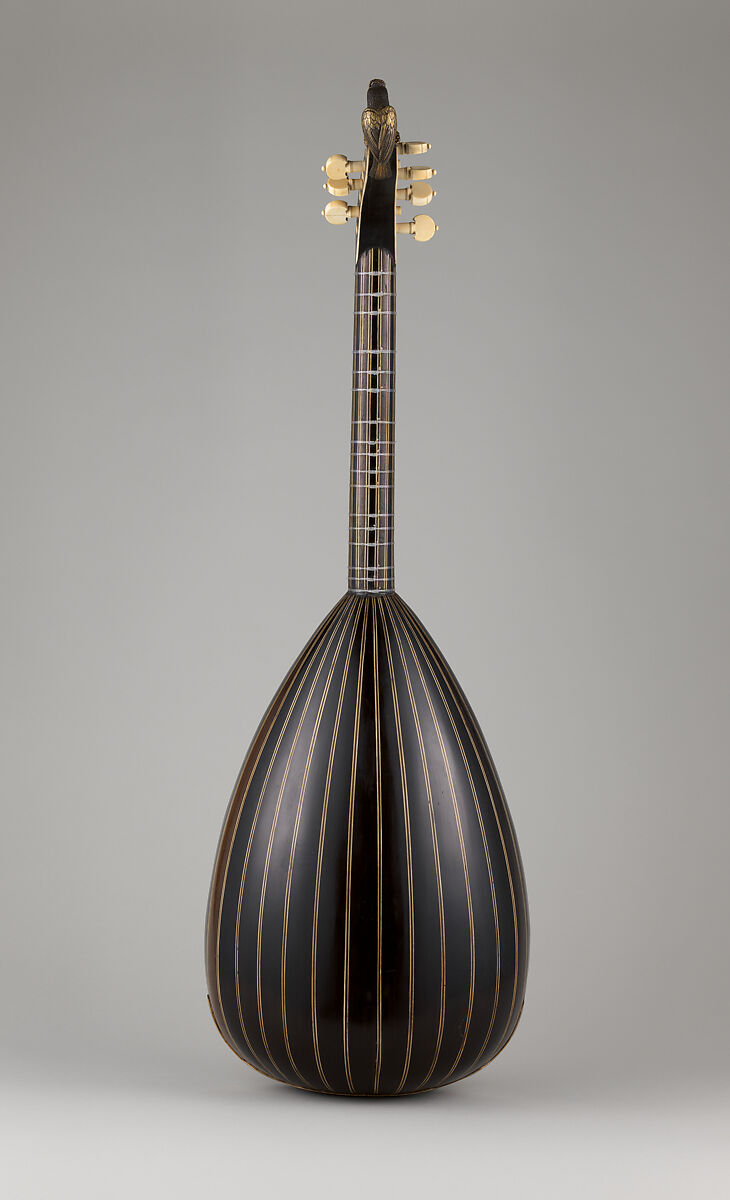 Lâvta (lute), wood, metal, tortoise-shell, glass, Turkish