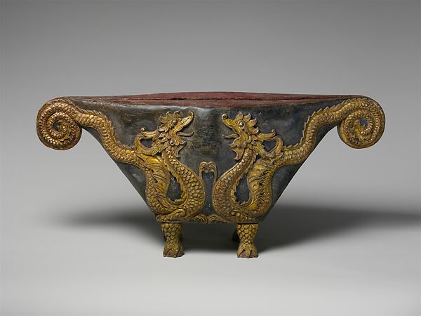 Slit Drum, Wood, polychrome, Balinese