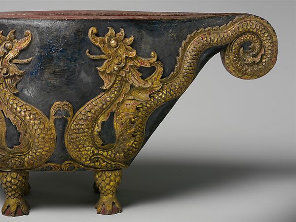 Slit Drum, Wood, polychrome, Balinese