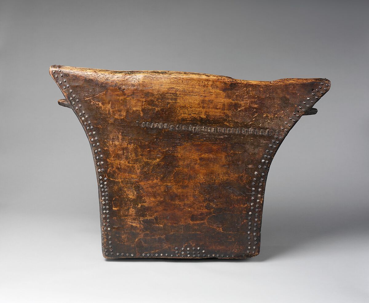 Lukombé (slit drum), wood, metal, Tetela, Kasai or Kusu