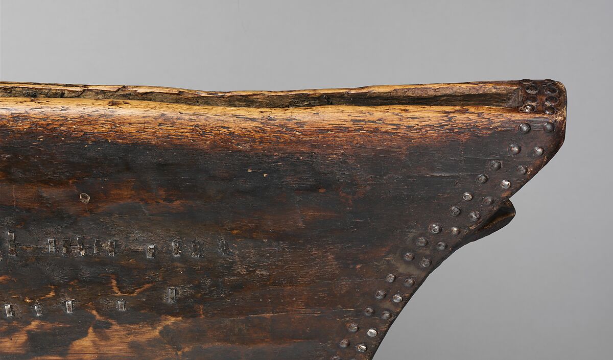 Lukombé (slit drum), wood, metal, Tetela, Kasai or Kusu