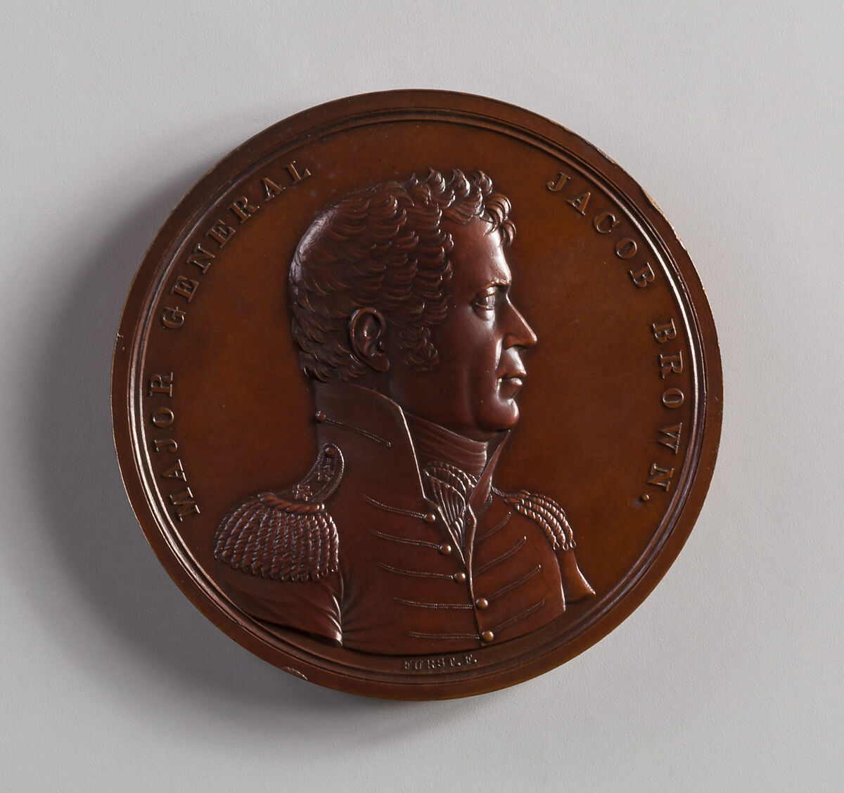 Medal of Major General Jacob Brown, Moritz Fürst (born 1782, active United States, 1807–ca. 1840), Bronze, American 