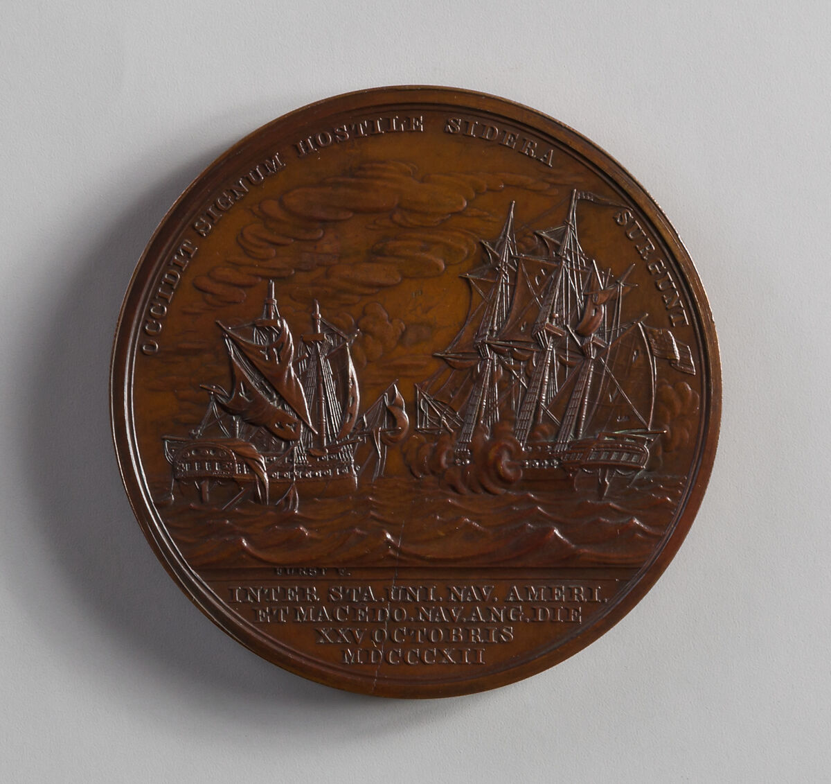 Medal of Captain Stephen Decatur, Moritz Fürst (born 1782, active United States, 1807–ca. 1840), Bronze, American