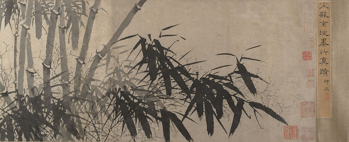 Bamboo, Unidentified artist, Handscroll; ink on paper, China 
