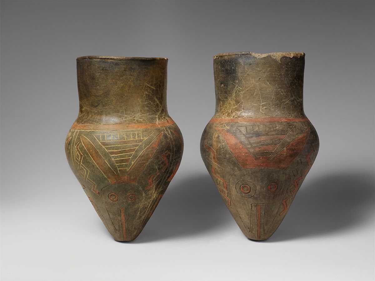 Drum, Ceramic, polychrome, Paracas