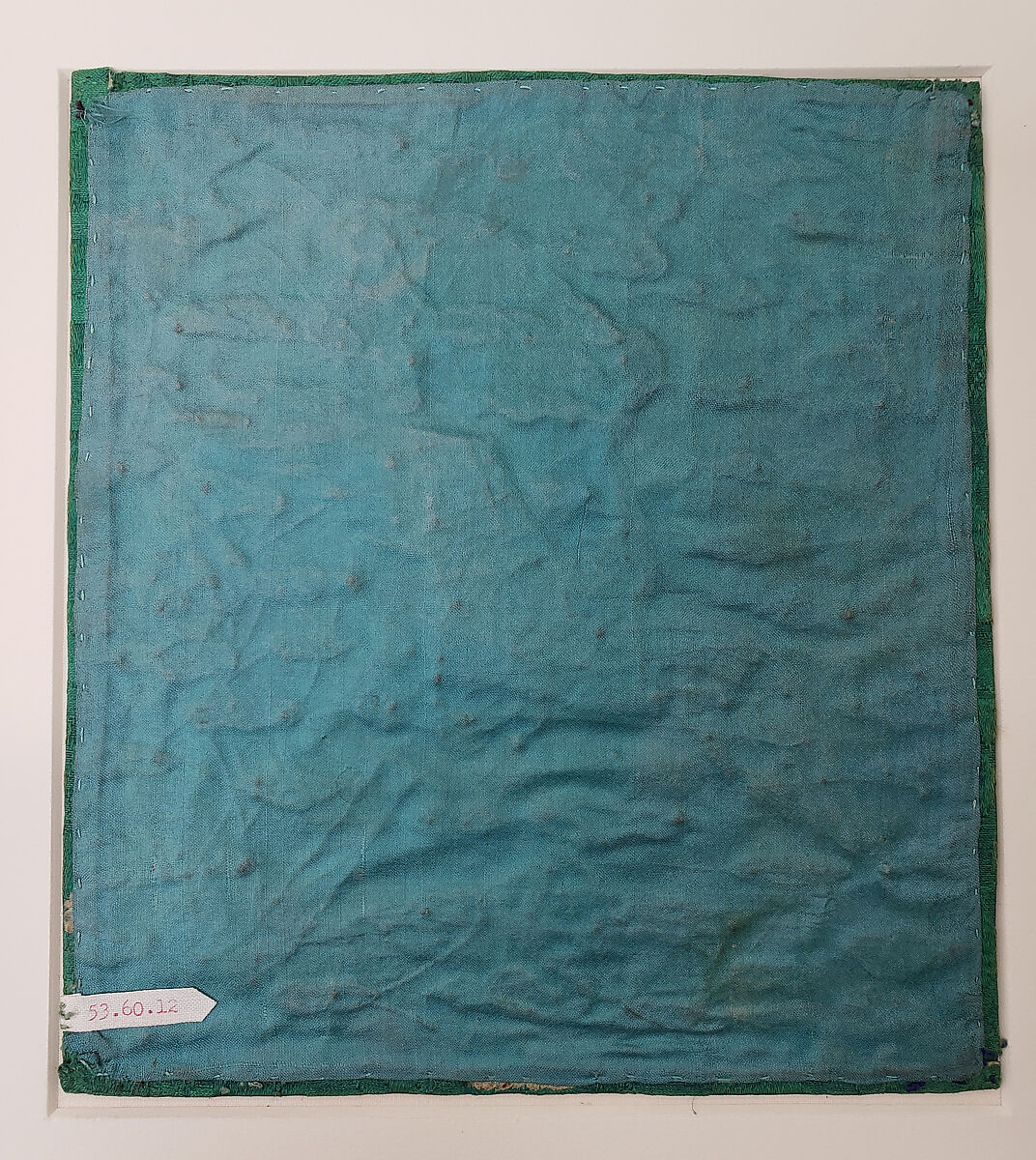 Civil-Official Hyungbae (Rank Badge), Silk embroidery on silk damask, Korea