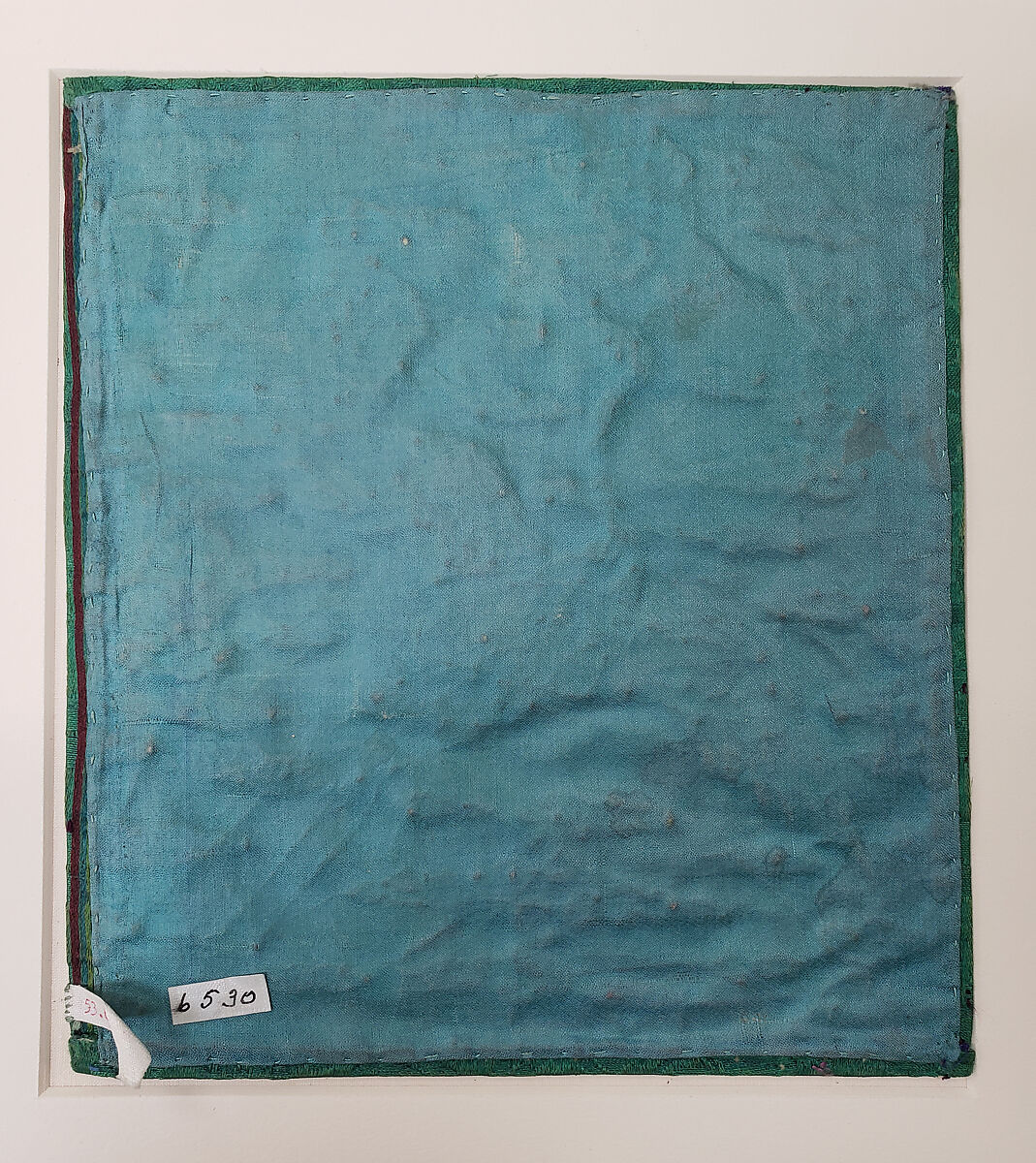 Civil-Official Hyungbae (Rank Badge), Silk embroidery on silk damask, Korea