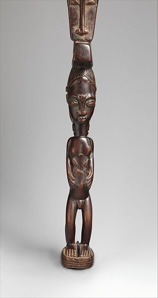 Bell Mallet (Lawle), Wood, cotton, Baule people