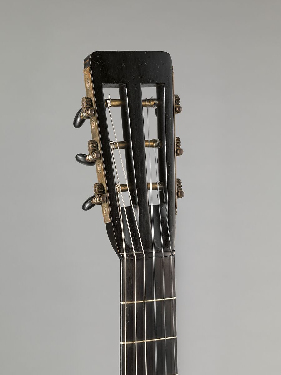 Guitar, Christian Frederick Martin (Markneukirchen, Saxony 1796–1873 Nazareth, Pennsylvania), Spruce, rosewood, ebony, nickel-silver, American