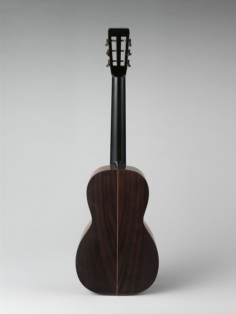 Guitar, Christian Frederick Martin (Markneukirchen, Saxony 1796–1873 Nazareth, Pennsylvania), Spruce, rosewood, ebony, nickel-silver, American