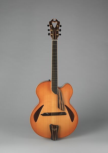 Archtop Guitar, James D'Aquisto (American, New York 1935–1995 Corona, California), Spruce, maple, ebony, American