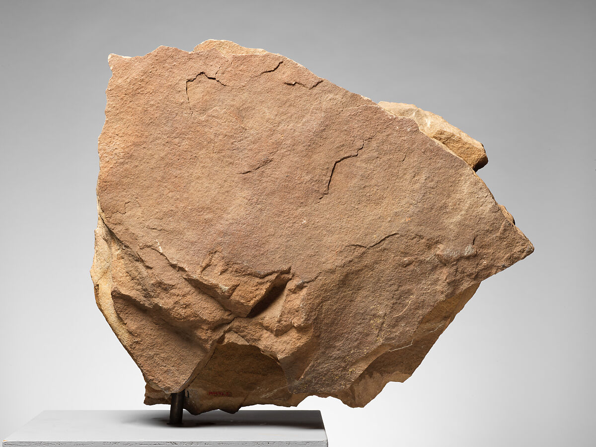 Section of a Rock Painting, Stone with pigments, India