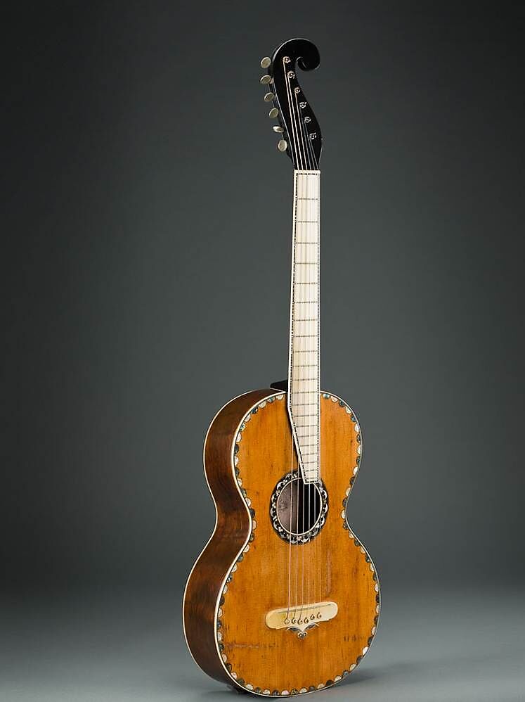 Guitar, Christian Frederick Martin (Markneukirchen, Saxony 1796–1873 Nazareth, Pennsylvania), Spruce, rosewood, cedar, ebony, pearl, abalone, ivory, American