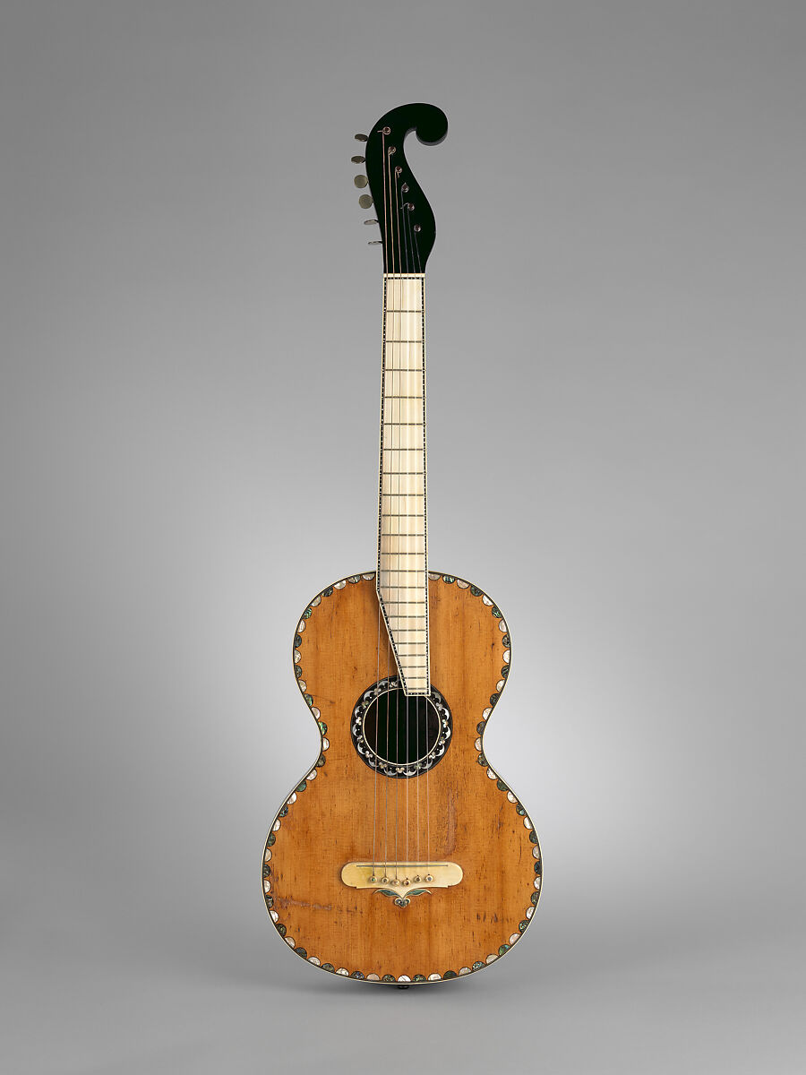 Guitar, Christian Frederick Martin  American, Spruce, rosewood, cedar, ebony, pearl, abalone, ivory, American