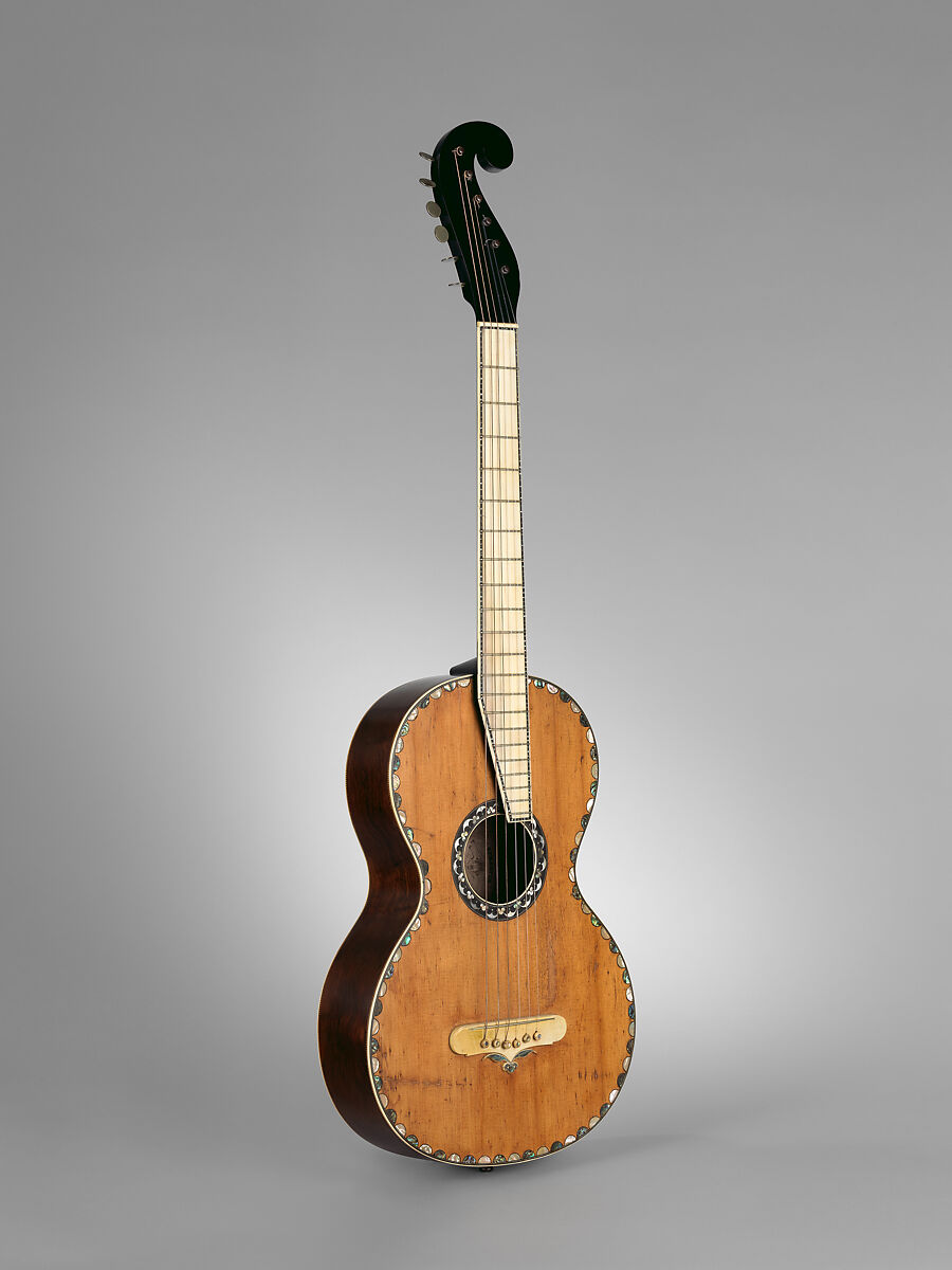 Guitar, Christian Frederick Martin (Markneukirchen, Saxony 1796–1873 Nazareth, Pennsylvania), Spruce, rosewood, cedar, ebony, pearl, abalone, ivory, American