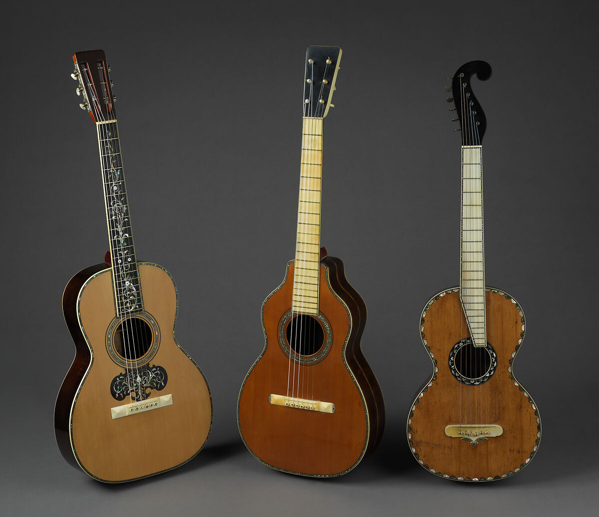 Guitar, Christian Frederick Martin (Markneukirchen, Saxony 1796–1873 Nazareth, Pennsylvania), Spruce, rosewood, cedar, ebony, pearl, abalone, ivory, American