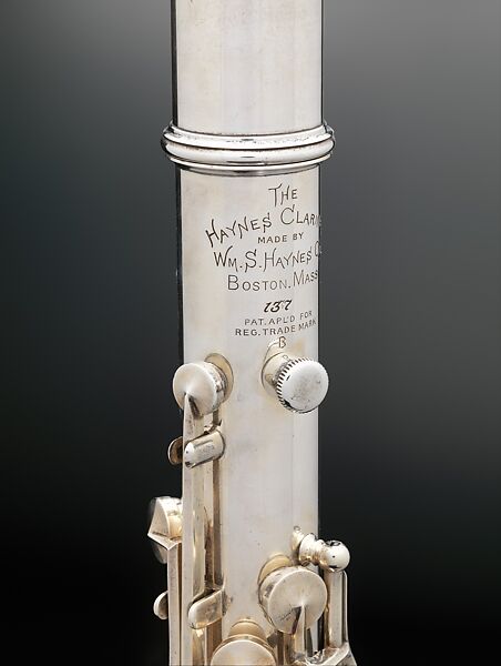 Clarinet in B-flat, William S. Haynes Co., Silver, American