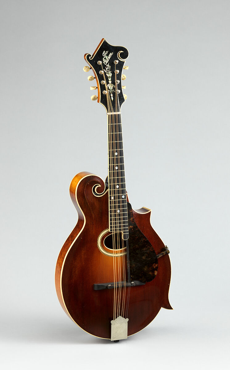 Mandola, Gibson Mandolin-Guitar Manufacturing Co., Ltd. (American, founded Kalamazoo, Michigan 1902), Spruce, maple, mahogany, ivoroid, mother-of-pearl, nickel silver, American 