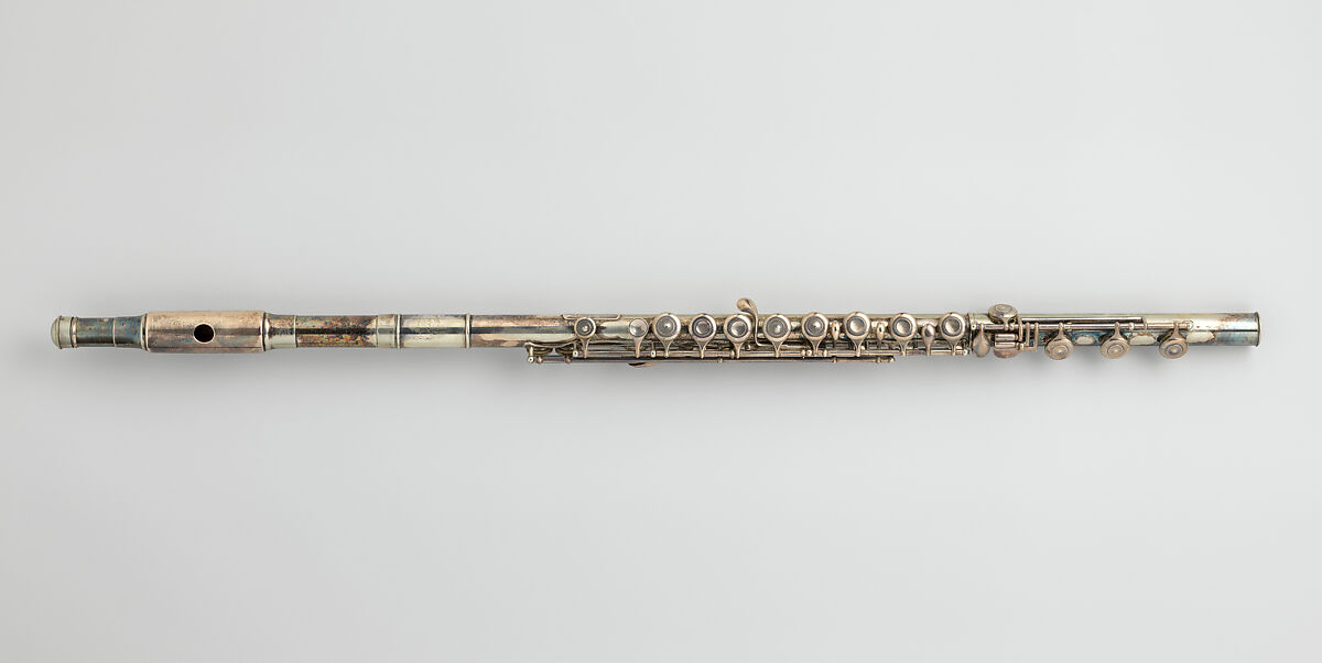 Flute, Charles Monzani (American), Silver-plated brass, American 