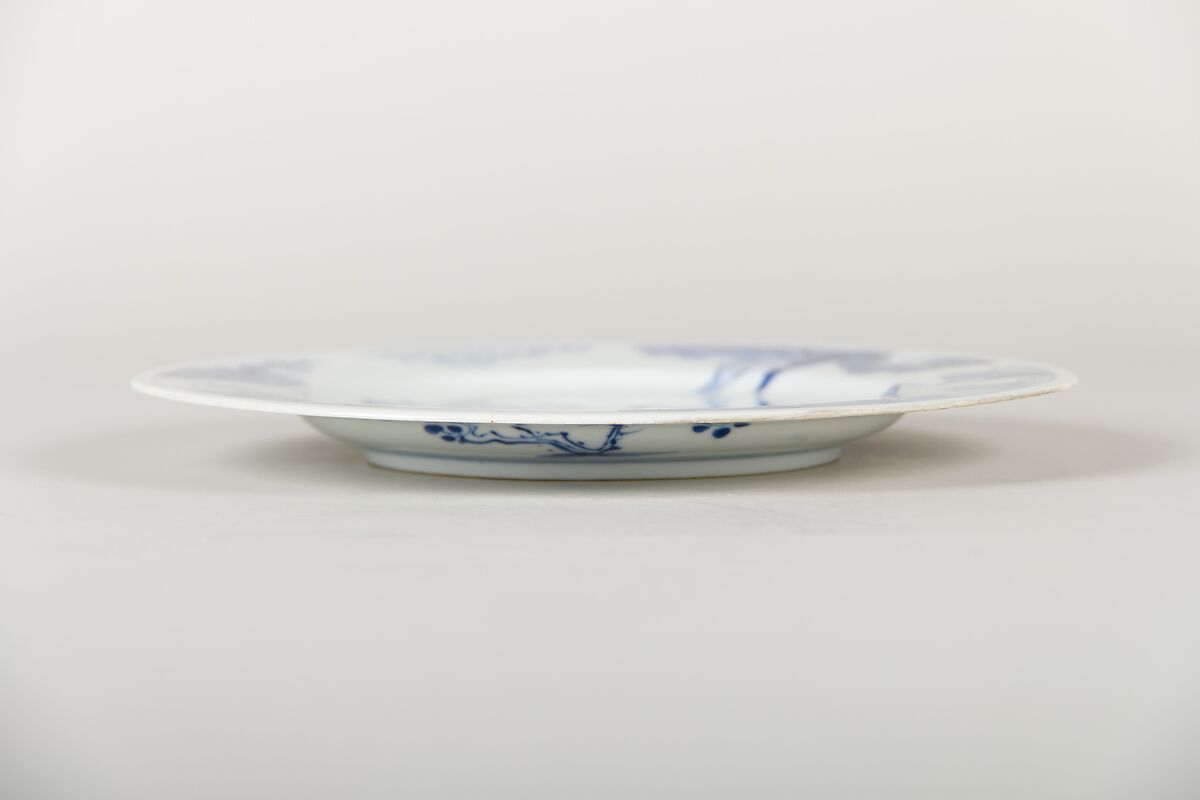 Plate, Porcelain painted in underglaze blue, China
