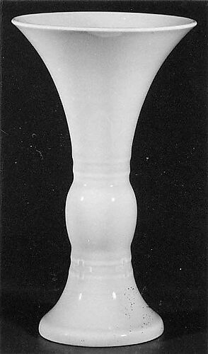 Vase in the shape of an ancient ritual beaker (gu)