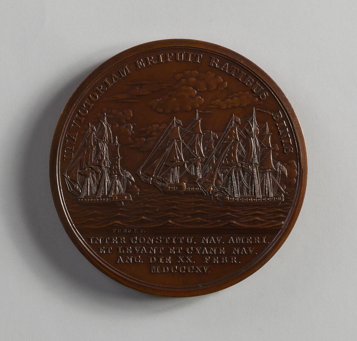 Medal of Captain Charles Stewart, Moritz Fürst (born 1782, active United States, 1807–ca. 1840), Bronze, American