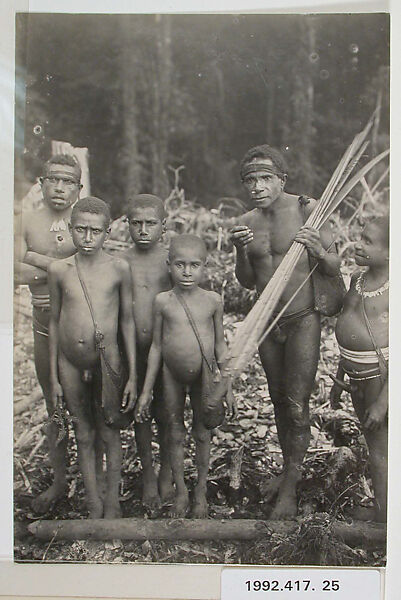 Pygmies from the Mt. Goliath Region, Indonesia, Gelatin silver print, Indonesia, made in Europe 