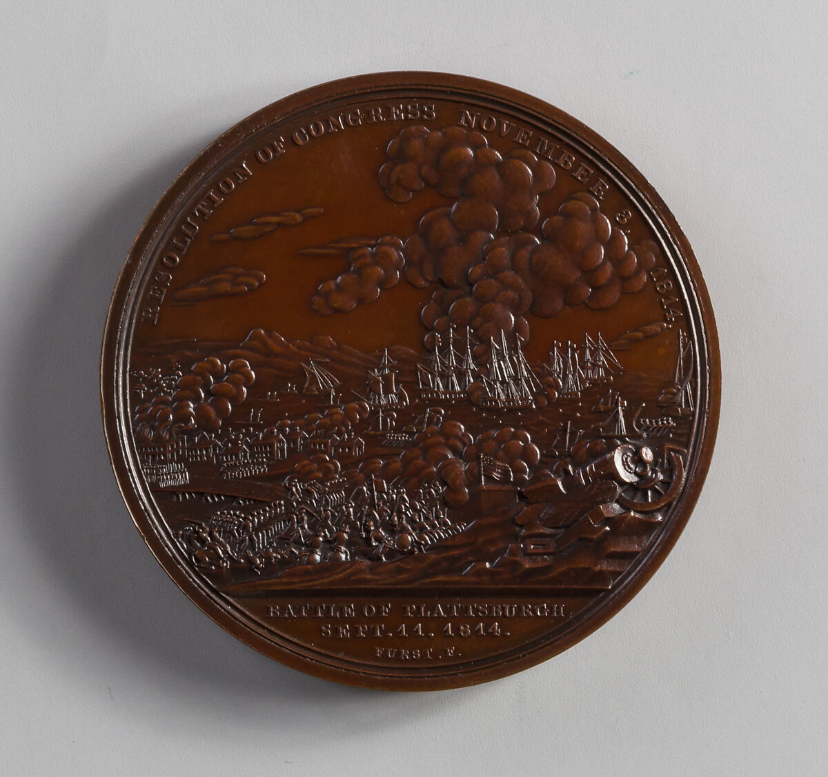 Medal of Major General Alexander Macomb, Moritz Fürst (born 1782, active United States, 1807–ca. 1840), Bronze, American