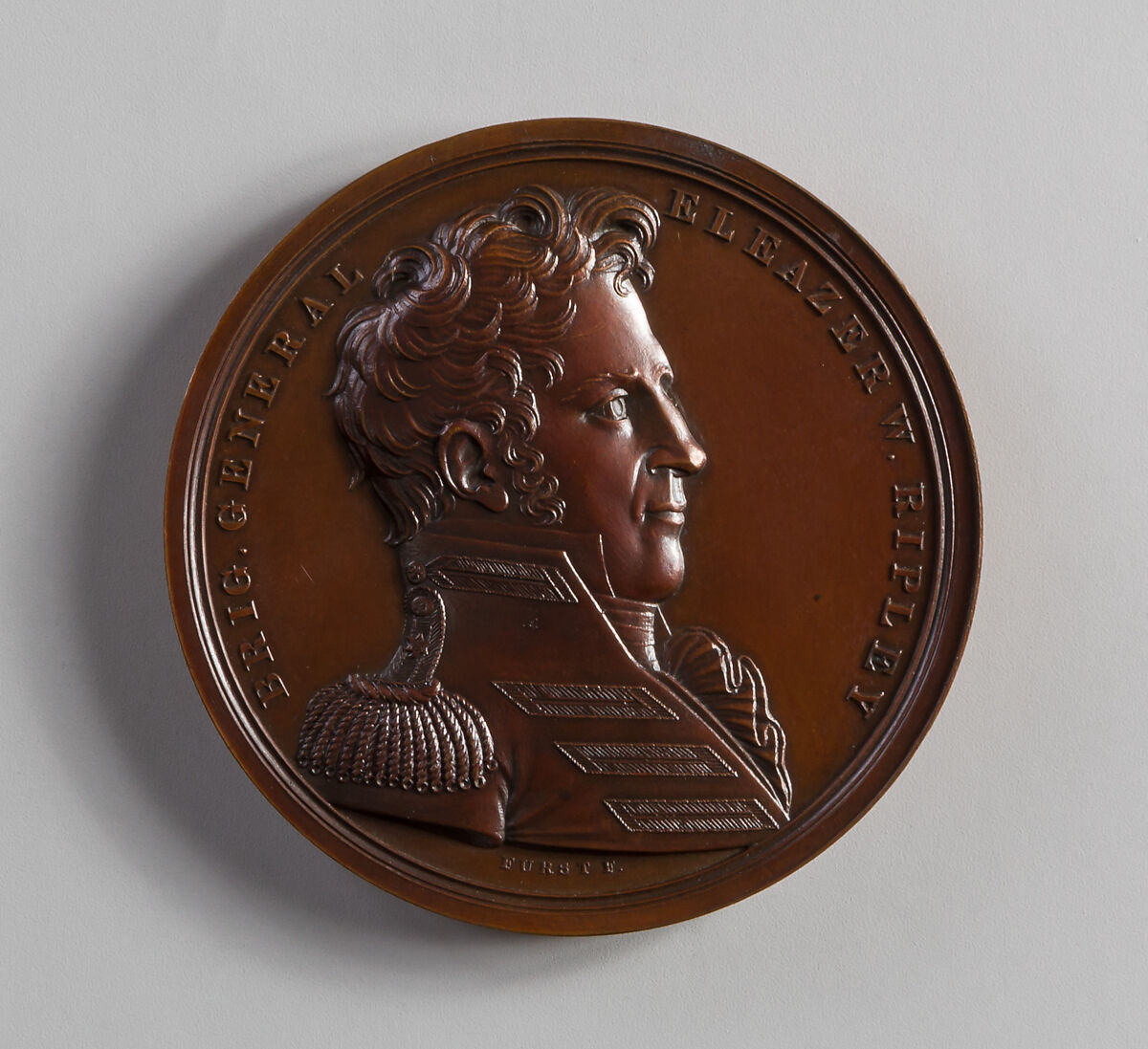 Medal of Brigadier-General E. W. Ripley, Moritz Fürst (born 1782, active United States, 1807–ca. 1840), Bronze, American 
