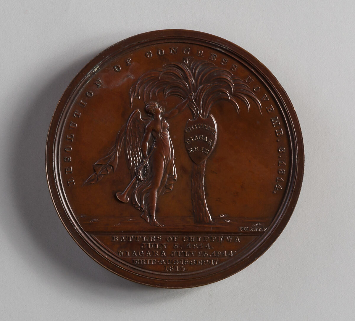 Medal of Brigadier-General E. W. Ripley, Moritz Fürst (born 1782, active United States, 1807–ca. 1840), Bronze, American
