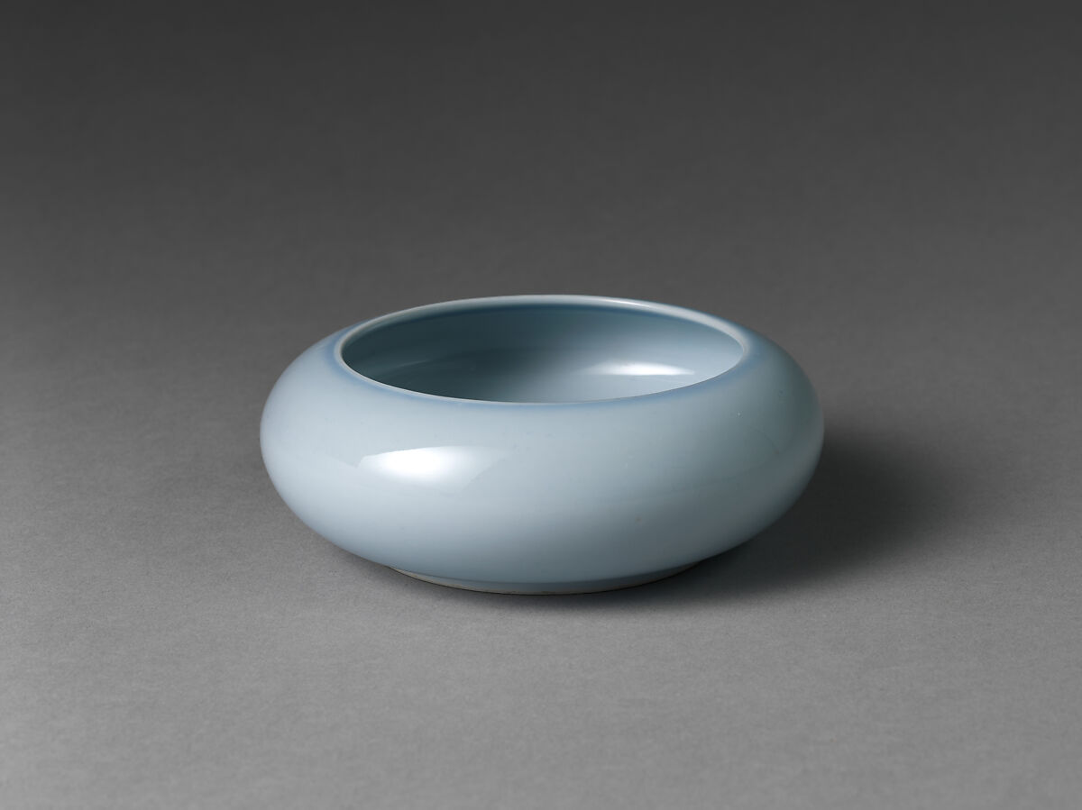 Brush Washer, Porcelain with clair de lune glazes, China