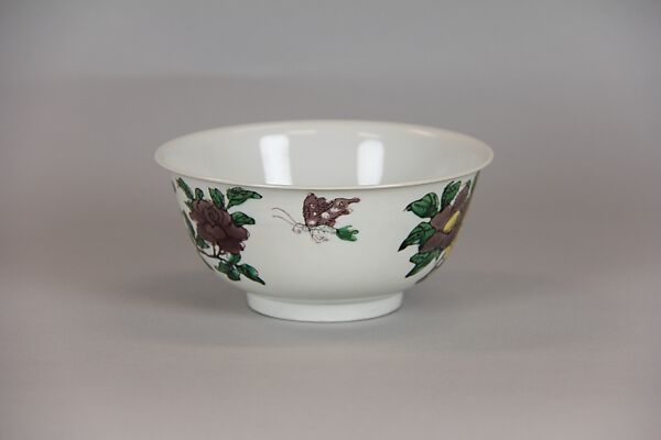 Bowl, Porcelain with overglaze enamels, China
