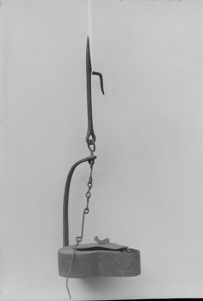 Betty Lamp, Iron, American 