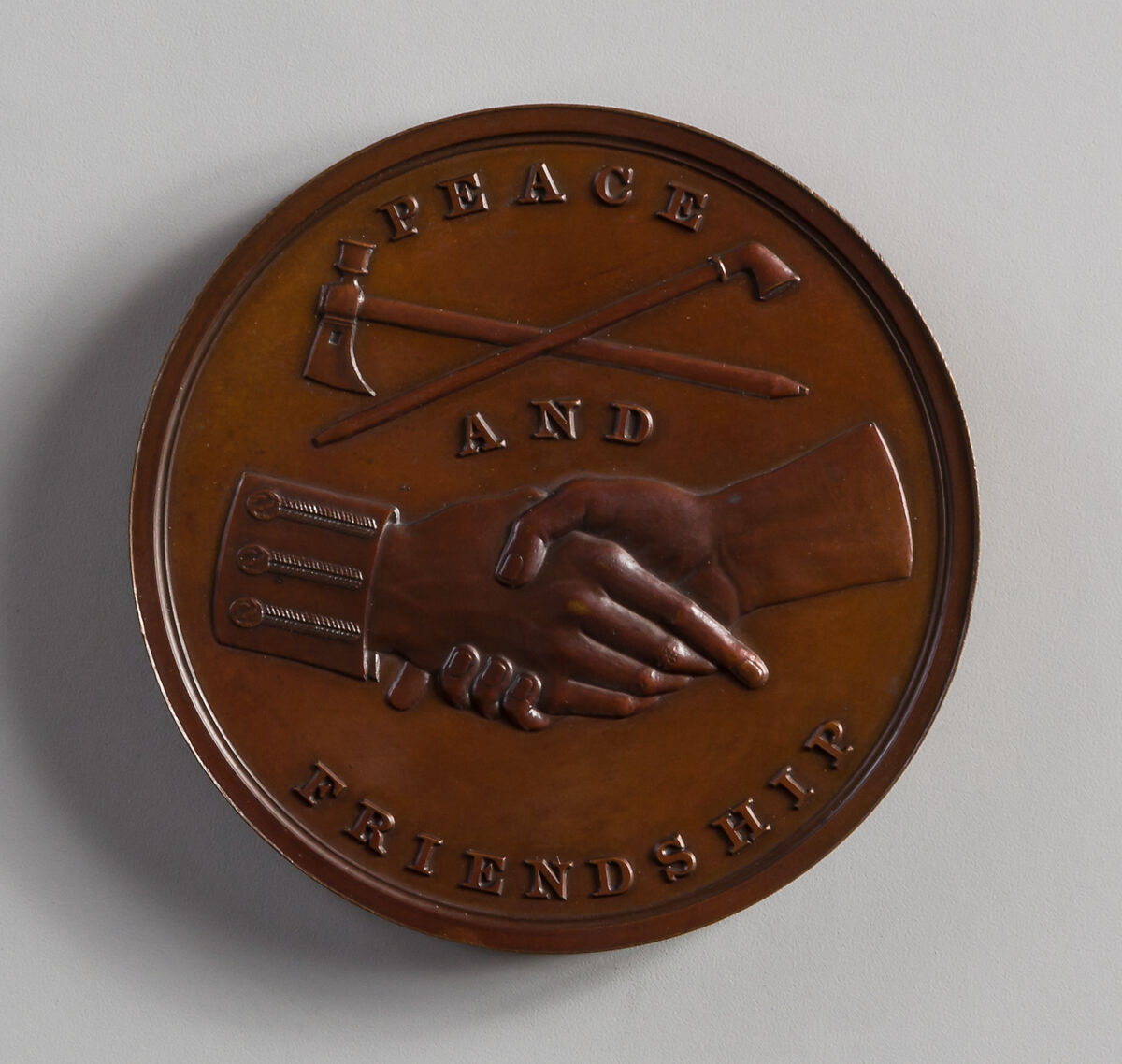 Medal of John Quincy Adams, Moritz Fürst (born 1782, active United States, 1807–ca. 1840), Bronze, American