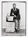 Man Leaning on Radio, Seydou Keïta (Malian, Bamako ca. 1921–2001 Paris), Gelatin silver print, 1997