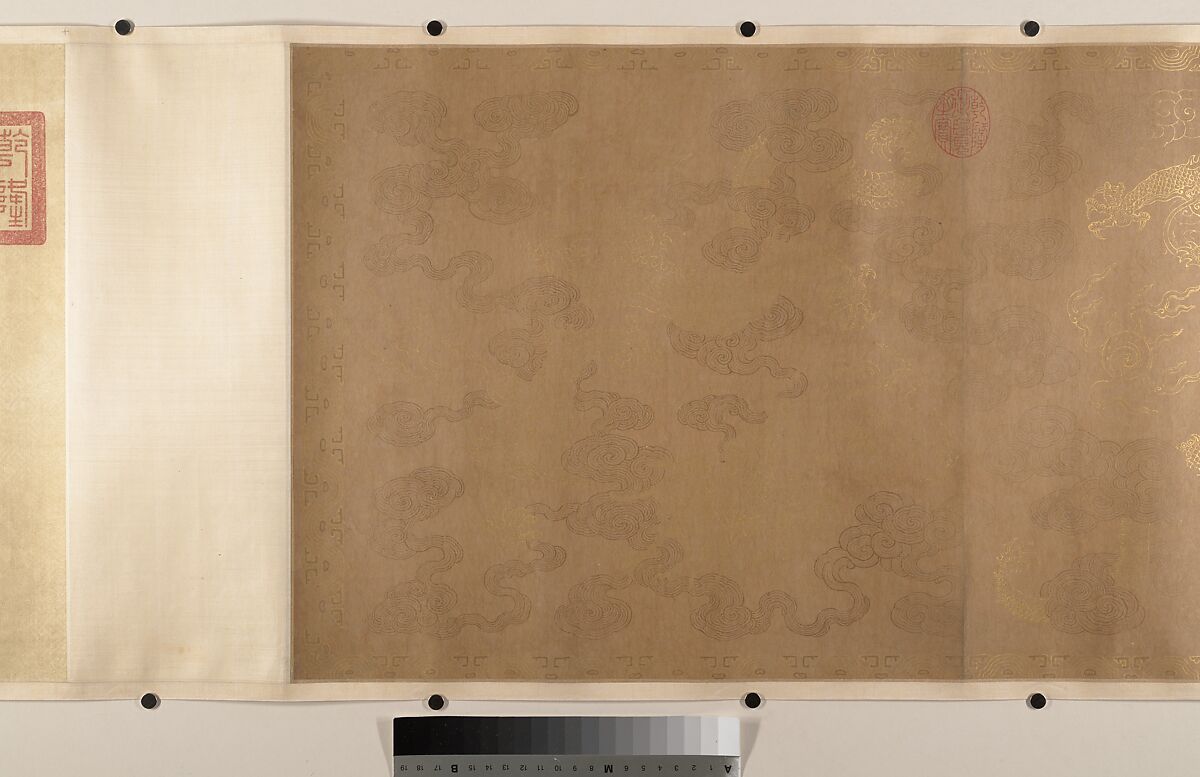 Spring Play in a Tang Garden, Unidentified artist, Handscroll; ink and color on silk, China