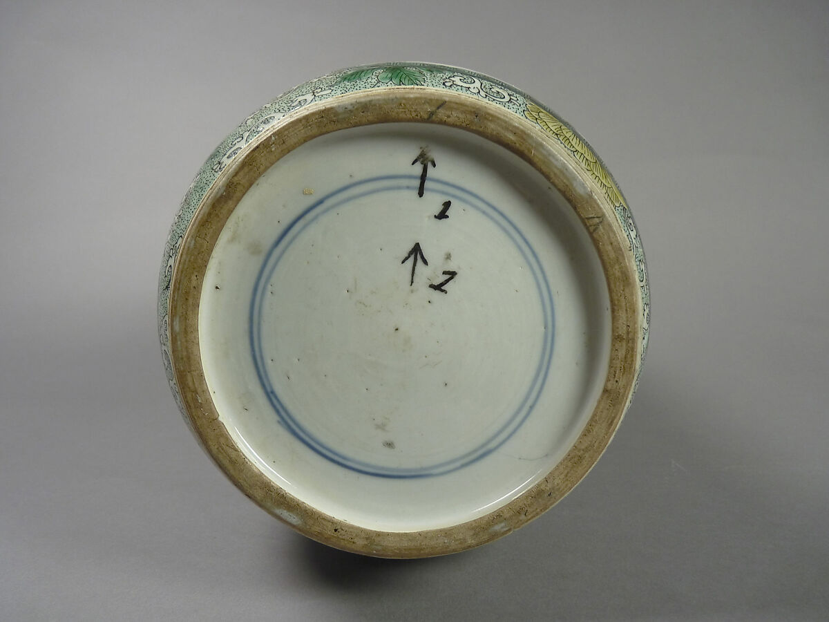 Vase with scenes and poems from Farming and Weaving, Porcelain painted with overglaze polychrome enamels (Jingdezhen ware), China