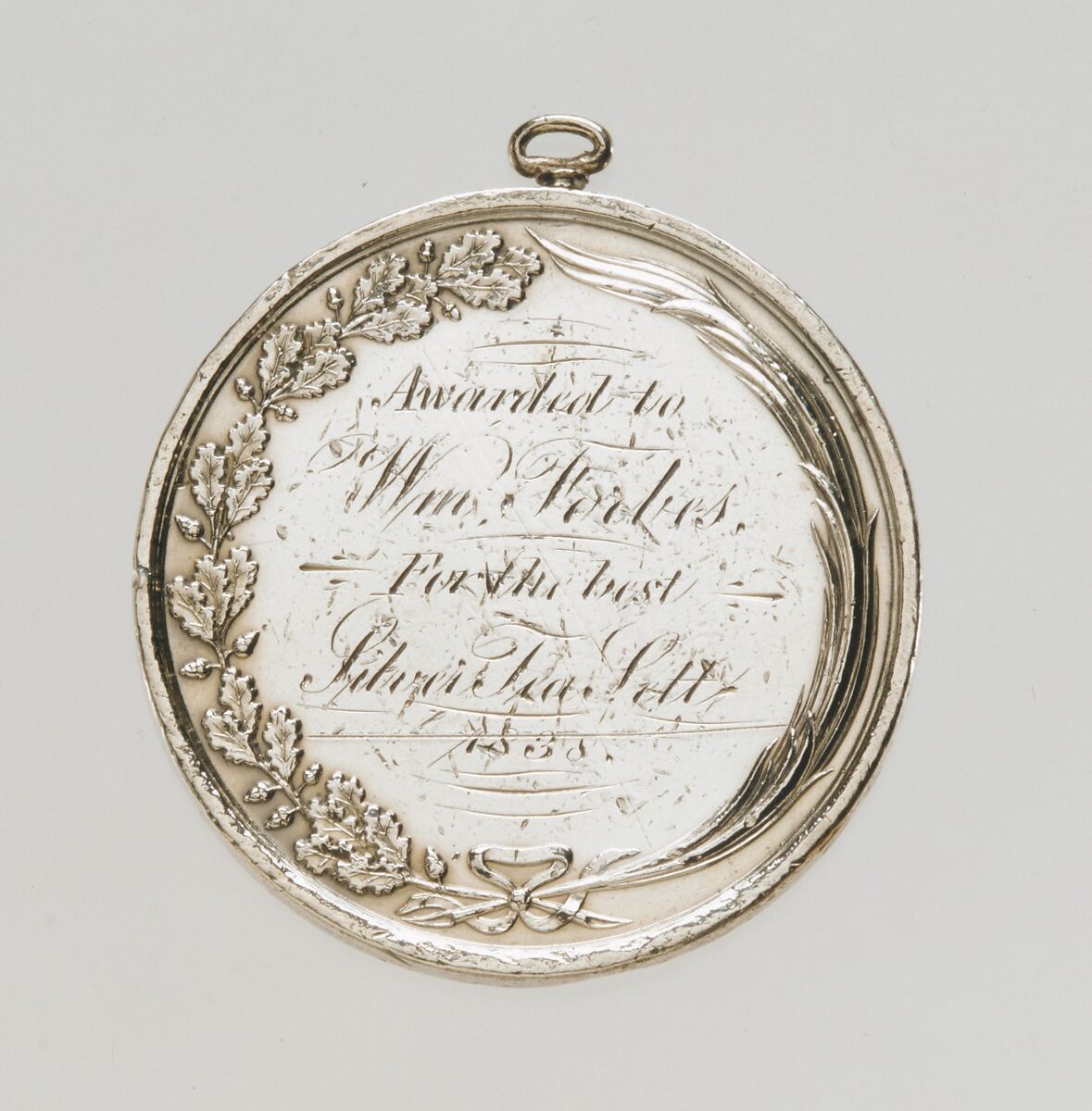 American Institute Award Medal, Moritz Fürst (born 1782, active United States, 1807–ca. 1840), Silver, American