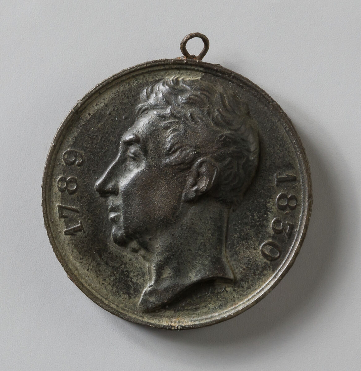 Medal of the Constituency of Meaux in Honor of Its Deputy, Jacques Edouard Gatteaux (French, Paris 1788–1881 Paris), Iron 