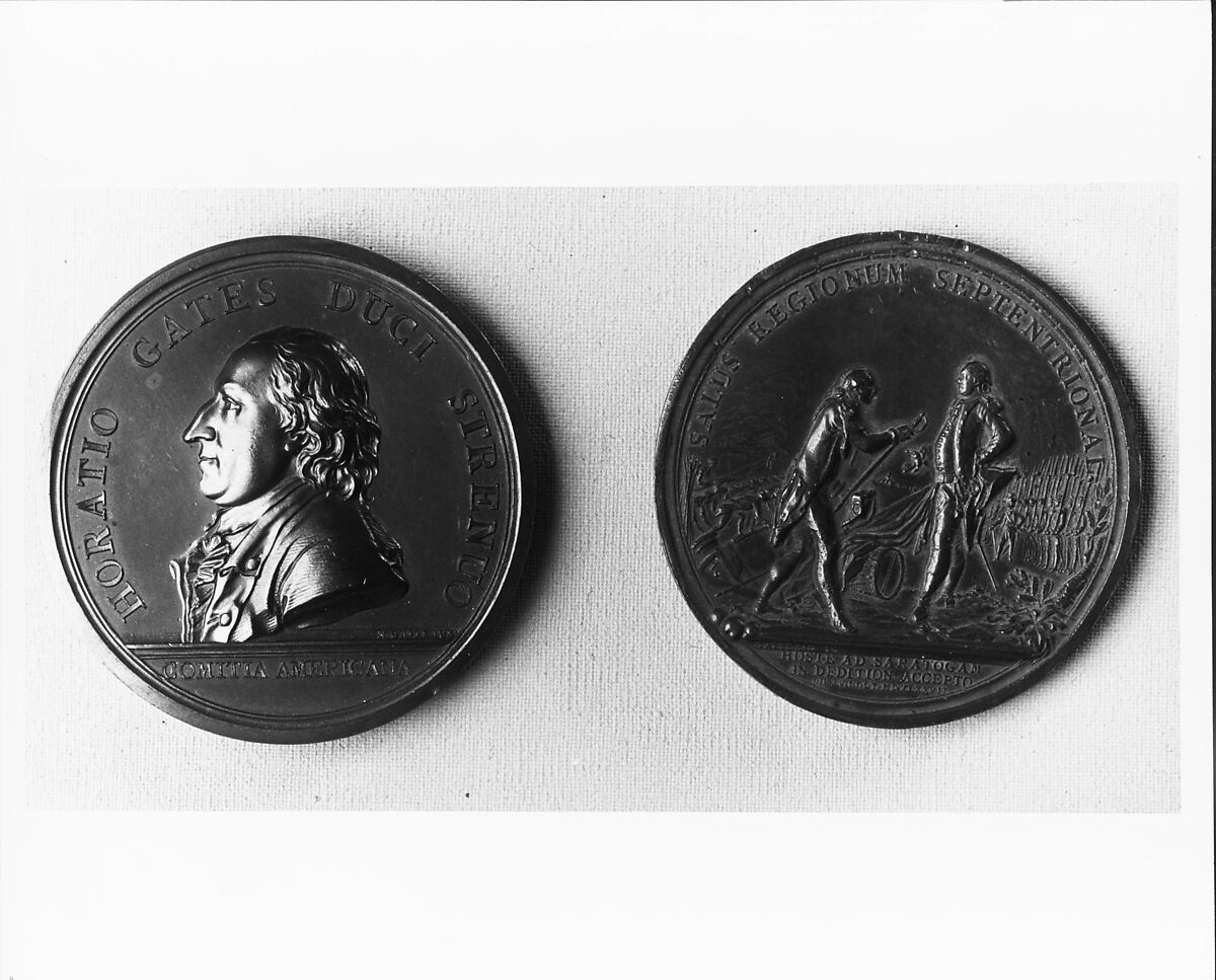 Medal of Gates at Saratoga, Nicolas Marie Gatteaux (French, Paris 1751–1832 Paris), Bronze