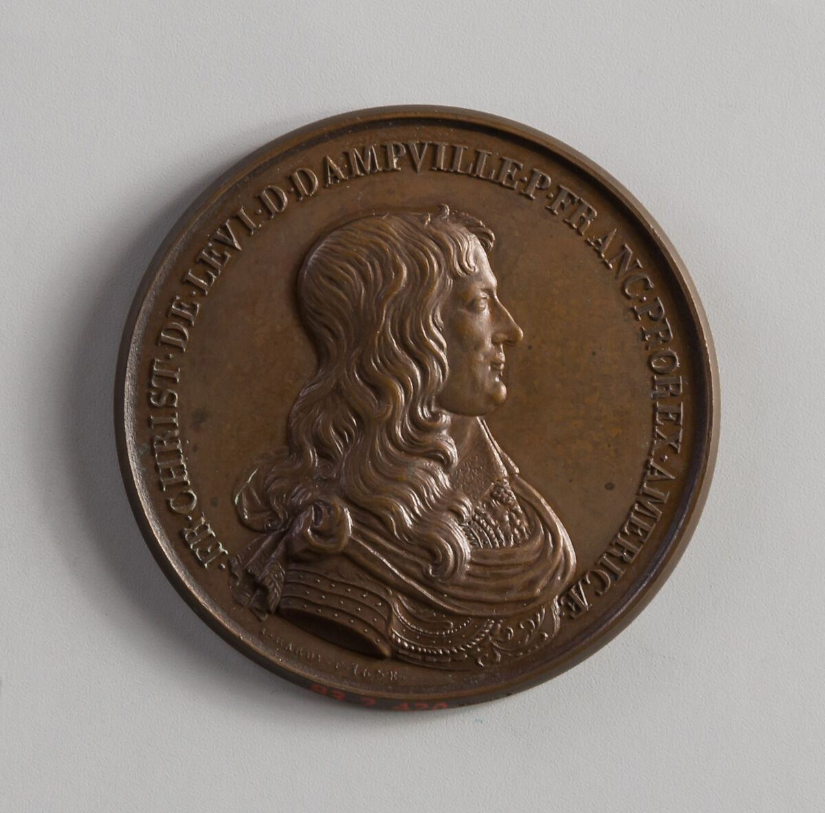Medal of Francis, Duke de Dampville, Jean Hardy (1647–1684), Bronze 