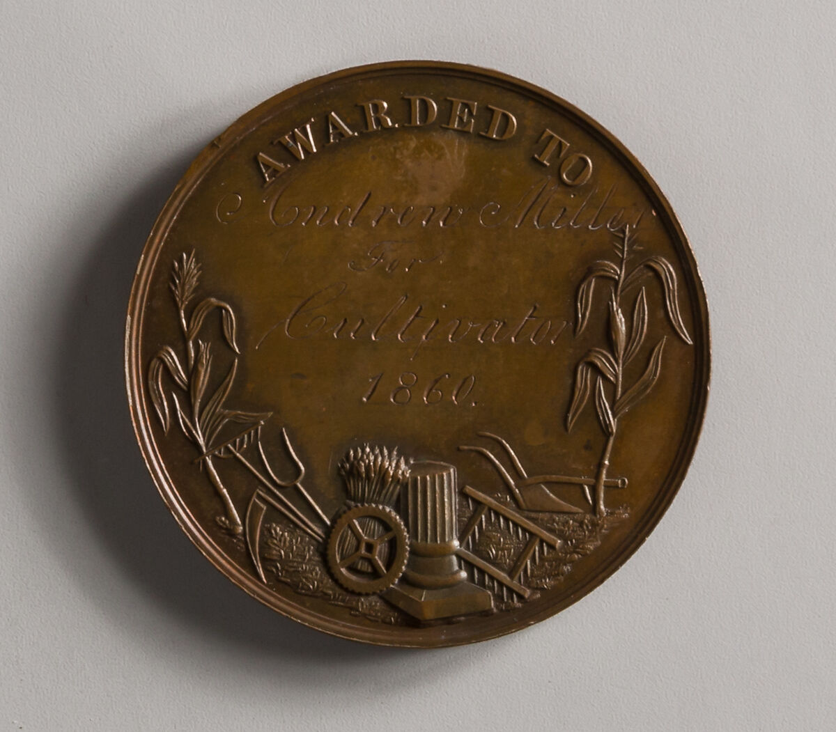 Medal, William H. Key (active 1864–92), Bronze, American