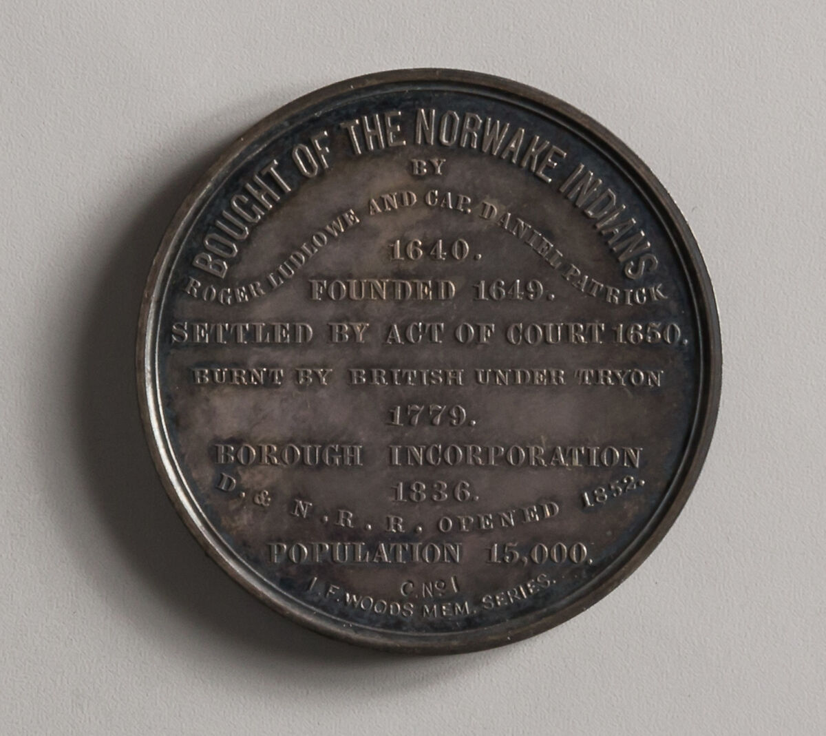 Medal, William H. Key (active 1864–92), Silver or white-metal