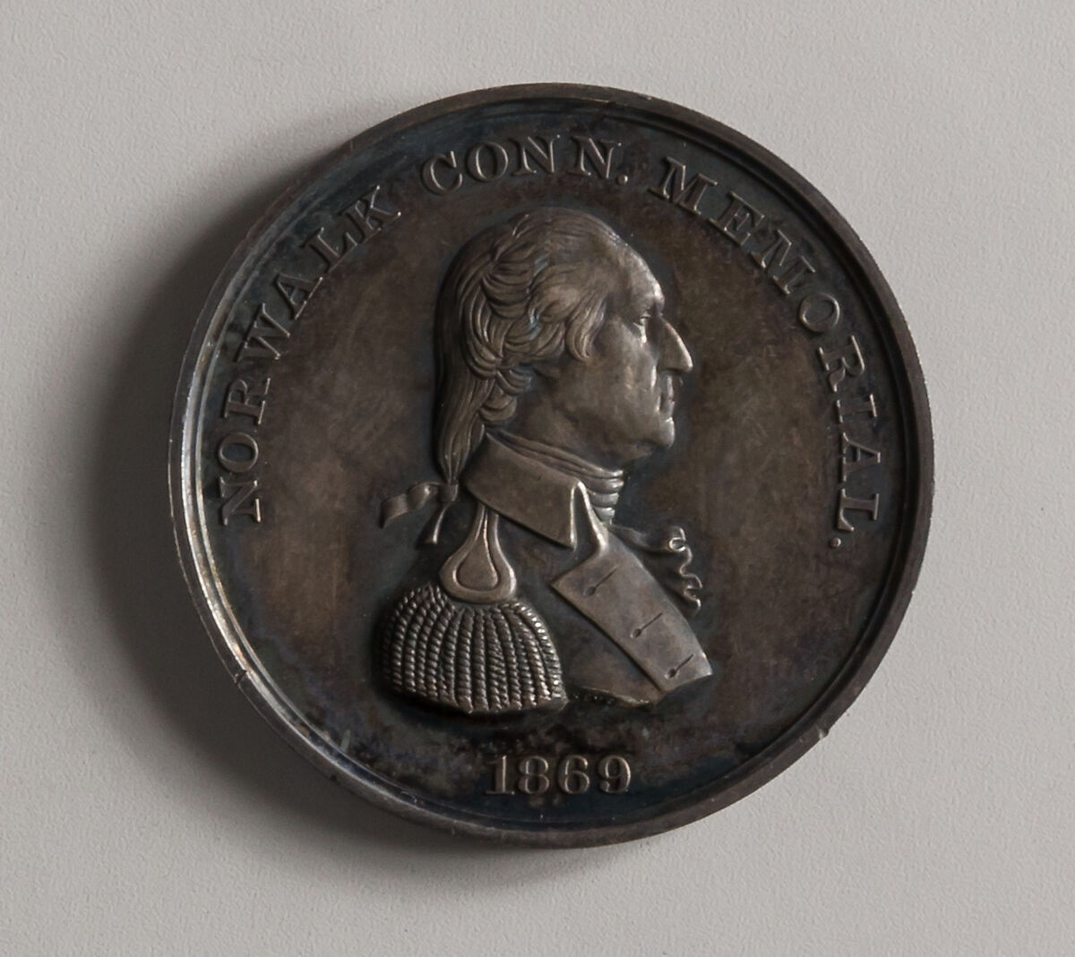 Medal, William H. Key (active 1864–92), Silver or white-metal 