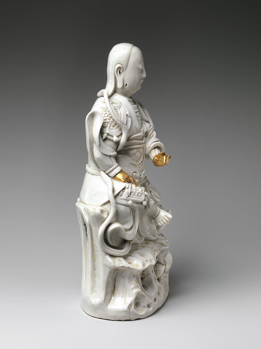 Daoist deity Zhenwu, Porcelain with ivory glaze (Dehua ware), China