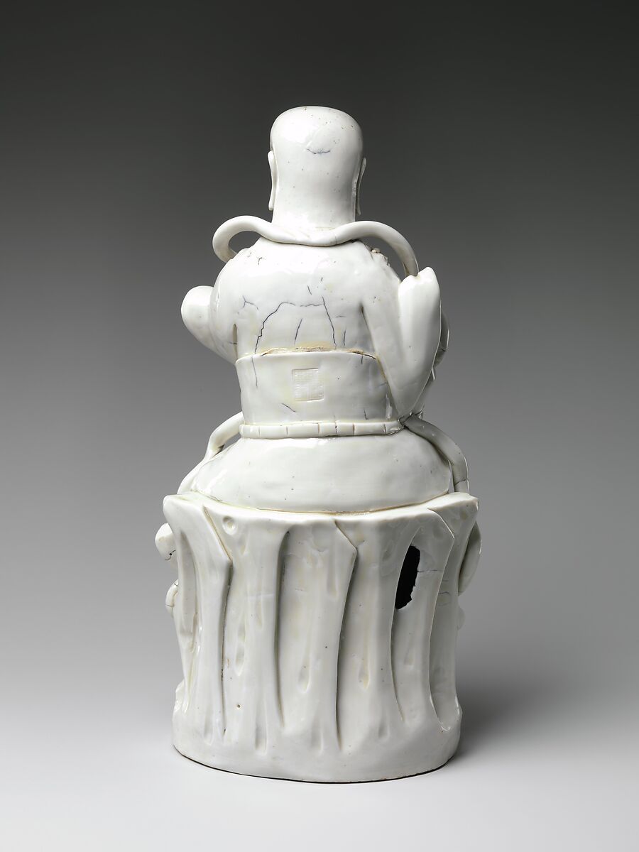 Daoist deity Zhenwu, Porcelain with ivory glaze (Dehua ware), China