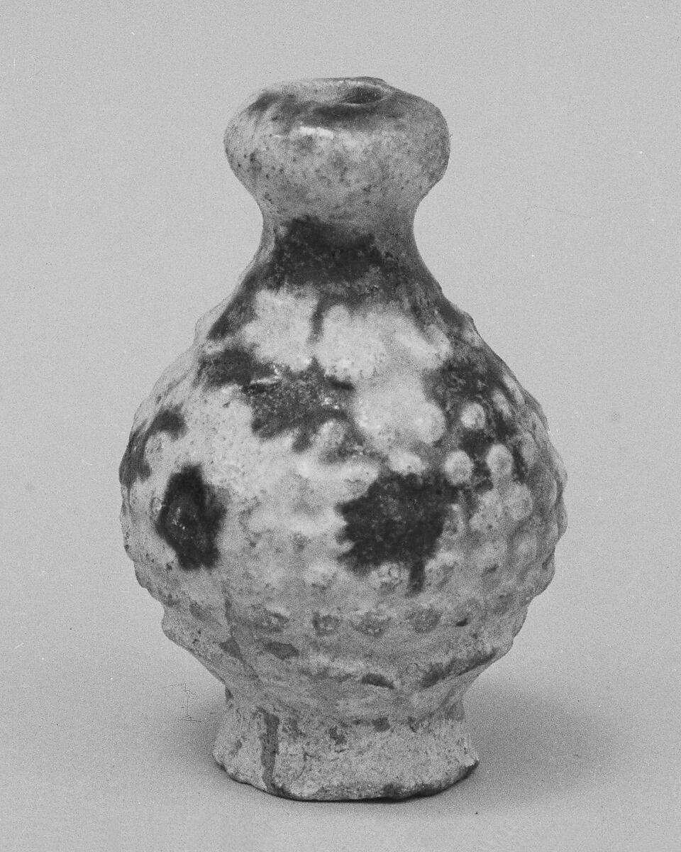 Miniature bottle, Earthenware with three-color glaze (Sancai ware), China 