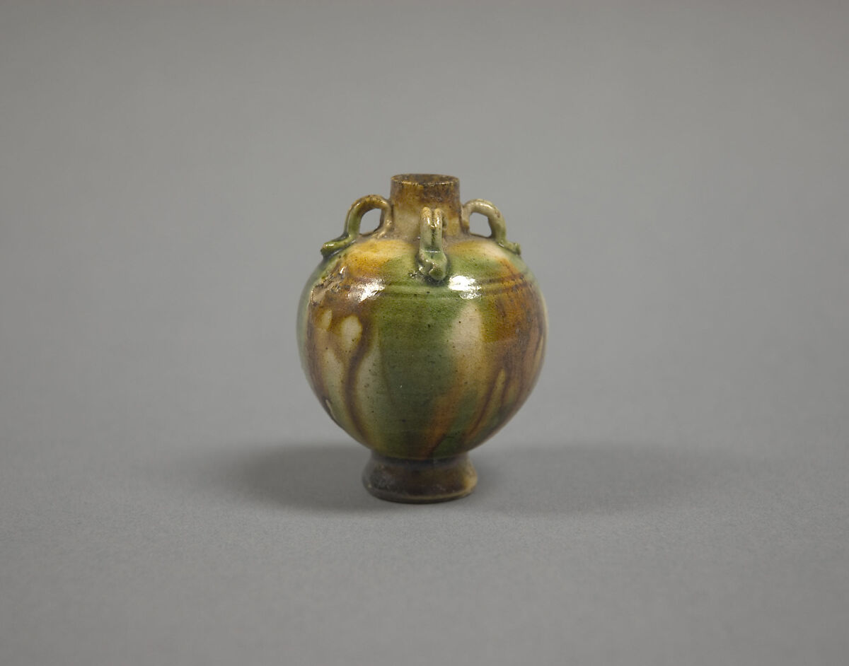 Jar, Earthenware with three color (sancai) glaze, China 